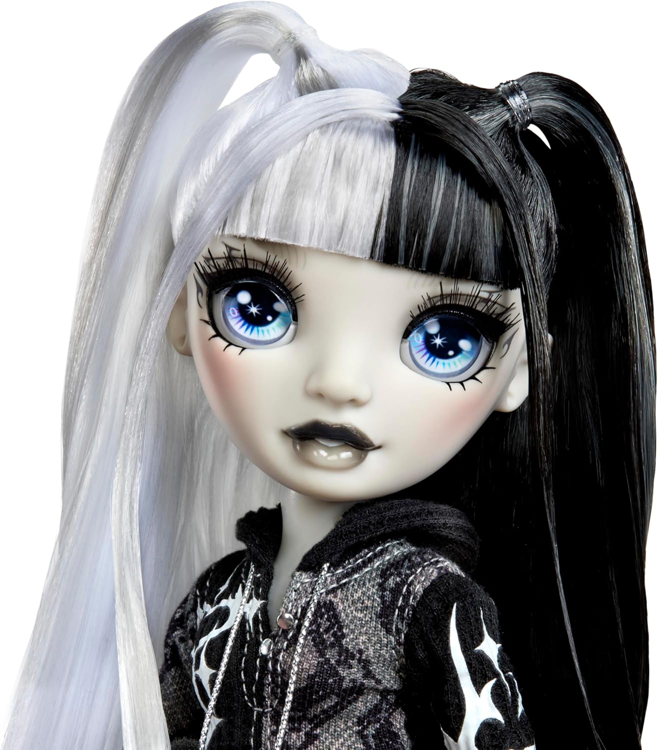 Rainbow High Shadow High Girl's Night - Heather Grayson - Greyscale 28cm Fashion Doll, Black and White Hair & Outfit with Accessories and Comb - For Collectors & Children Ages 6+