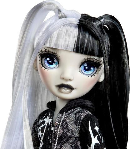 Rainbow High Shadow High Girl's Night - Heather Grayson - Greyscale 28cm Fashion Doll, Black and White Hair & Outfit with Accessories and Comb - For Collectors & Children Ages 6+