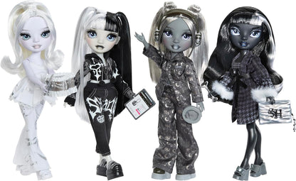Rainbow High Shadow High Girl's Night - Luna Madison - Greyscale 28cm Fashion Doll, Grey Hair & Outfit with Accessories and Comb - For Collectors & Children Ages 6+
