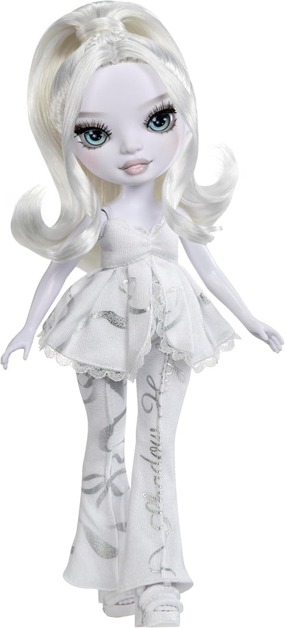 Rainbow High Shadow High Girl's Night - Natasha Zima - Greyscale 28cm Fashion Doll, White Hair & Silver Outfit with Accessories and Comb - For Collectors & Children Ages 6+