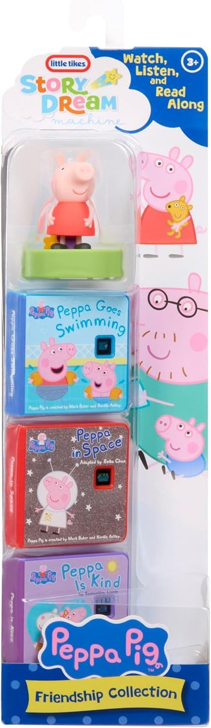 little tikes The Peppa Pig Friendship Collection for The Story Dream Machine Includes 3 Stories and 1 Character That adds Light Effects in nightlight Mode