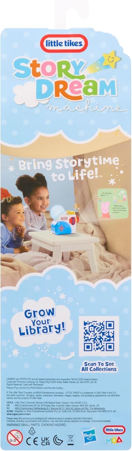 little tikes The Peppa Pig Friendship Collection for The Story Dream Machine Includes 3 Stories and 1 Character That adds Light Effects in nightlight Mode