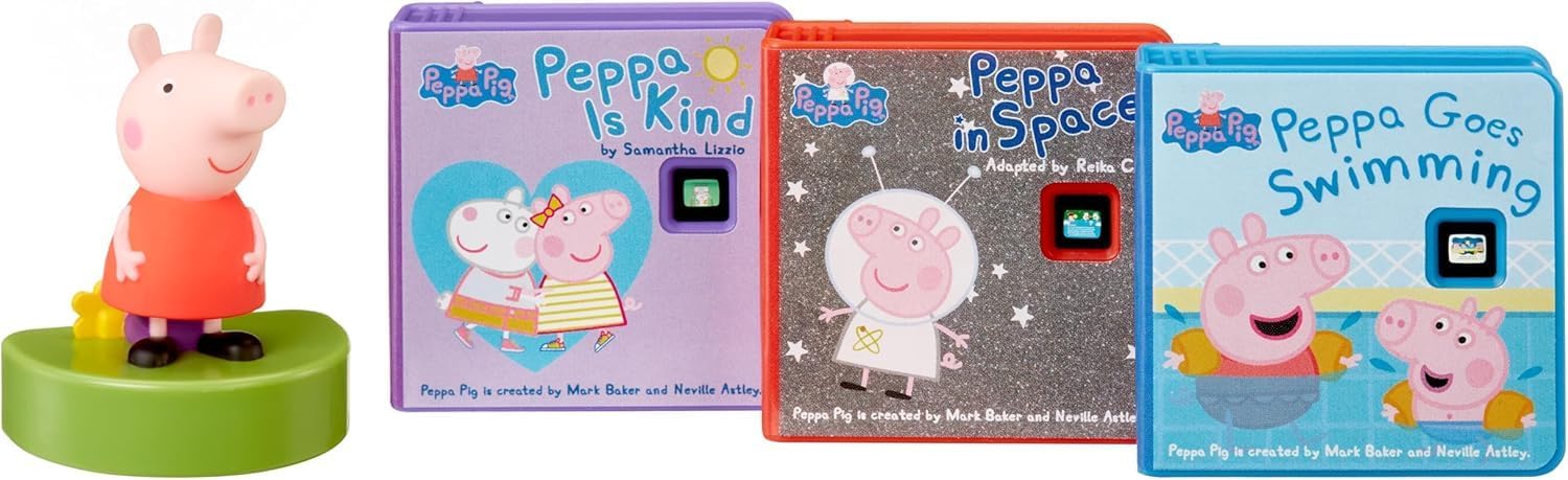 little tikes The Peppa Pig Friendship Collection for The Story Dream Machine Includes 3 Stories and 1 Character That adds Light Effects in nightlight Mode