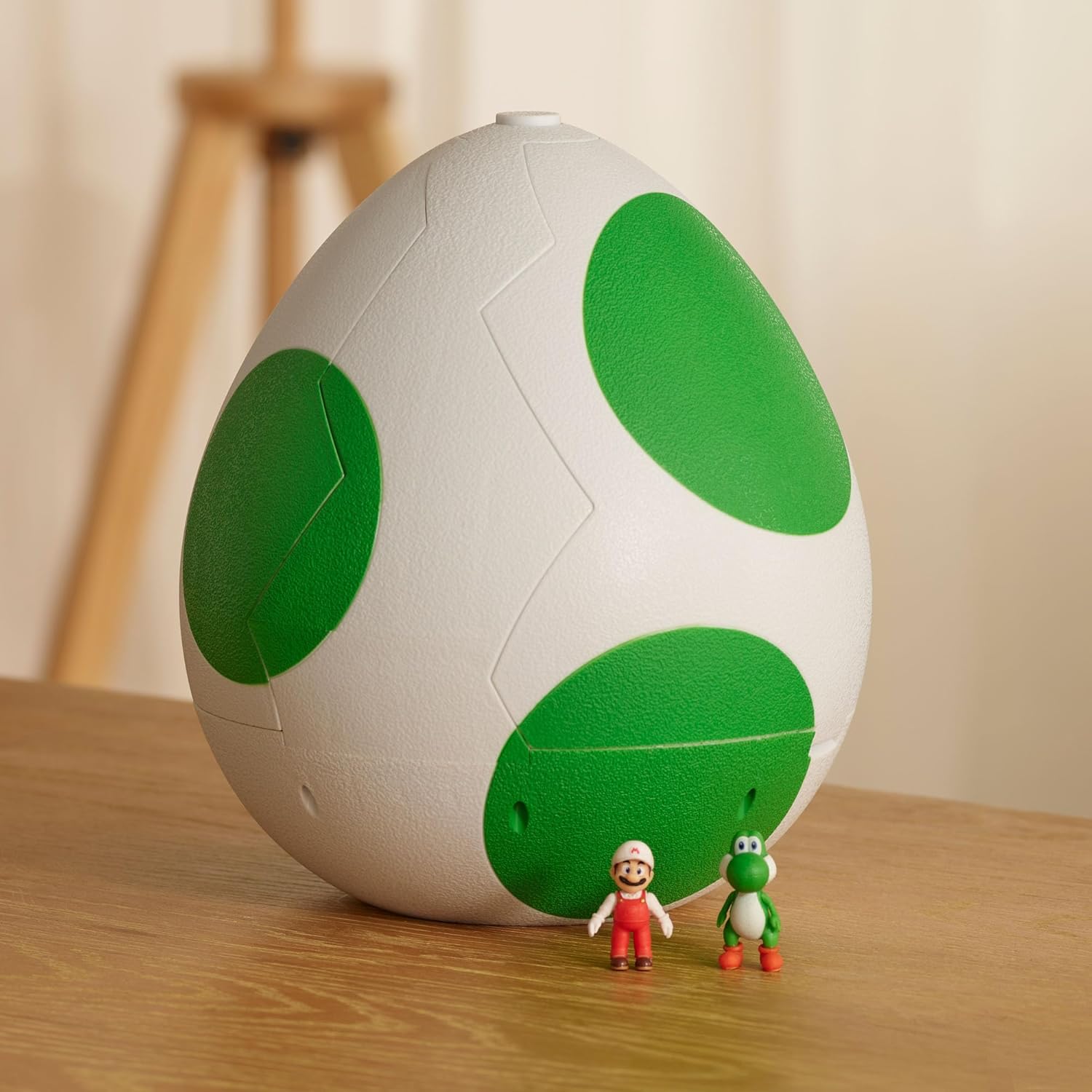 The Super Mario Galaxy Movie Yoshi Egg Playset with 1.5" Mini Figures, Officially Licensed by Jakks Pacific, Includes 4cm & Exclusive Fire Mario Figures, Interactive Playset, For Ages 3+