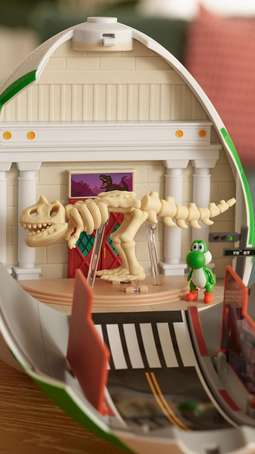 The Super Mario Galaxy Movie Yoshi Egg Playset with 1.5" Mini Figures, Officially Licensed by Jakks Pacific, Includes 4cm & Exclusive Fire Mario Figures, Interactive Playset, For Ages 3+