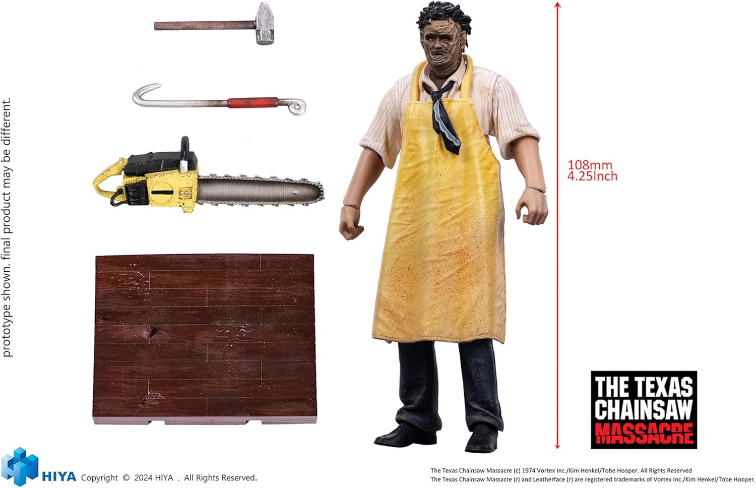 Hiya Toys Texas Chainsaw Massacre (1974): Leatherface-Killing Mask Standard Ver. Exquisite Mini Series PX 1:18 Scale Figure