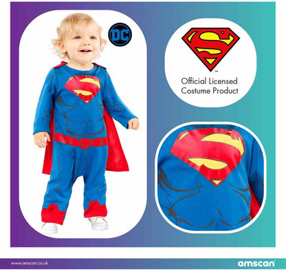 amscan Kind Jongens Officiële Warner Bros. gelicentieerde Superman Peuter Fancy Dress Kostuum