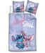 Stitch and Angel Single Bedding Set, Reversible Duvet Cover 140 x 200 cm + Pillowcase 65 x 65 cm, Polycotton