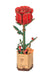 Houten Bloem Red Rose