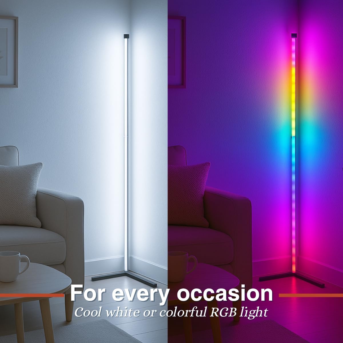 Grundig LED-Hoeklamp met Afstandsbediening 140cm
