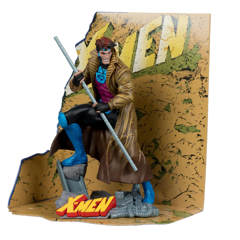 McFarlane Marvel Gambit 1:10th Scale Collectible with Scene (X-MEN #1) Toys