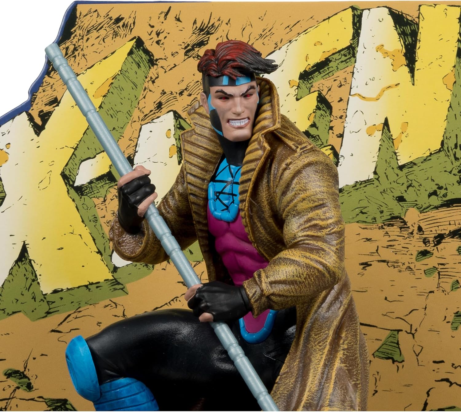 McFarlane Marvel Gambit 1:10th Scale Collectible with Scene (X-MEN #1) Toys