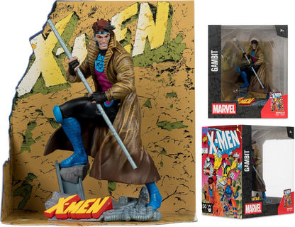 McFarlane Marvel Gambit 1:10th Scale Collectible with Scene (X-MEN #1) Toys