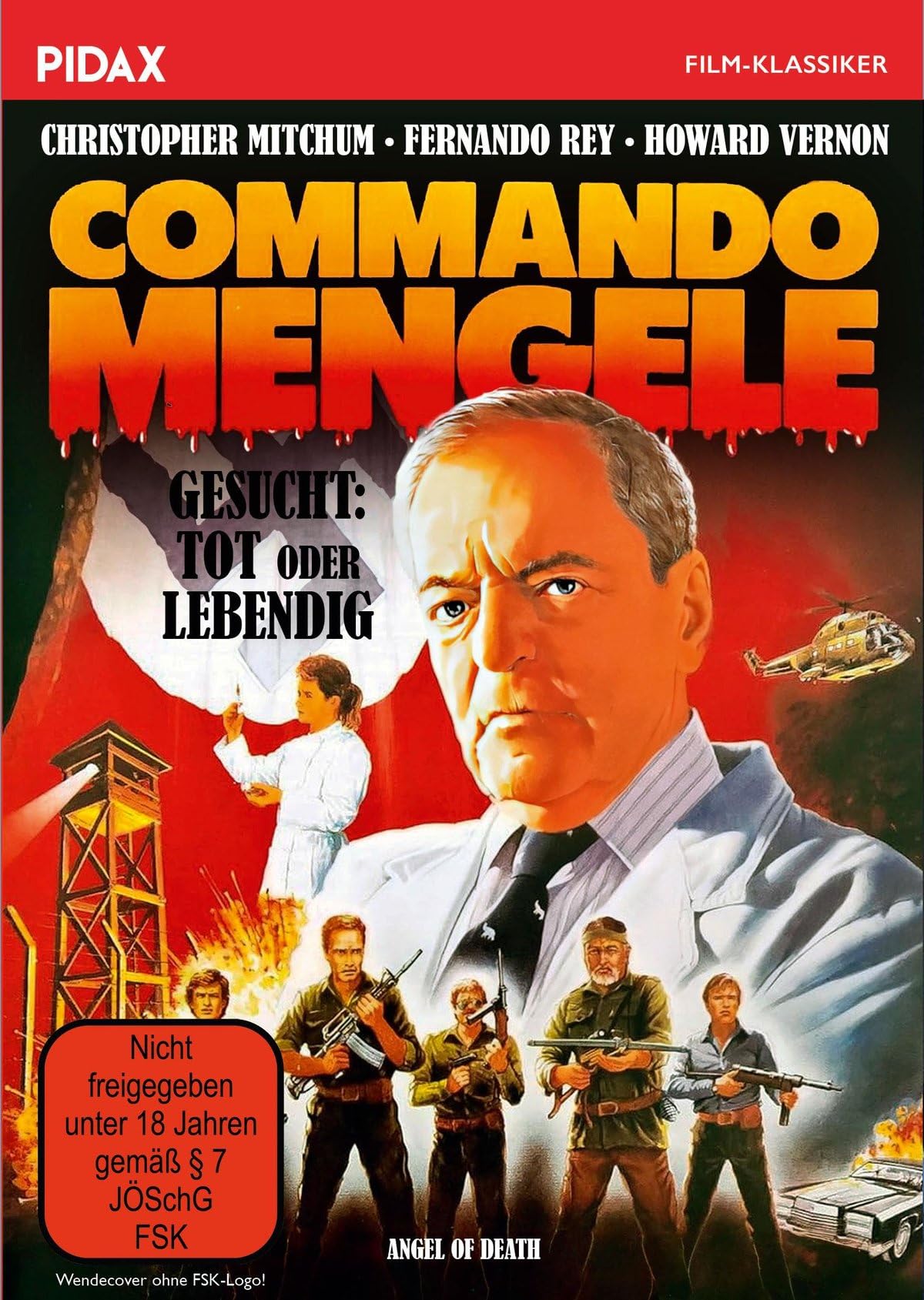 Commando Mengele - Gesucht: Tot oder lebendig (Angel of Death) / Actionthriller von Kultregisseur Jess Franco (Pidax Film-Klassiker