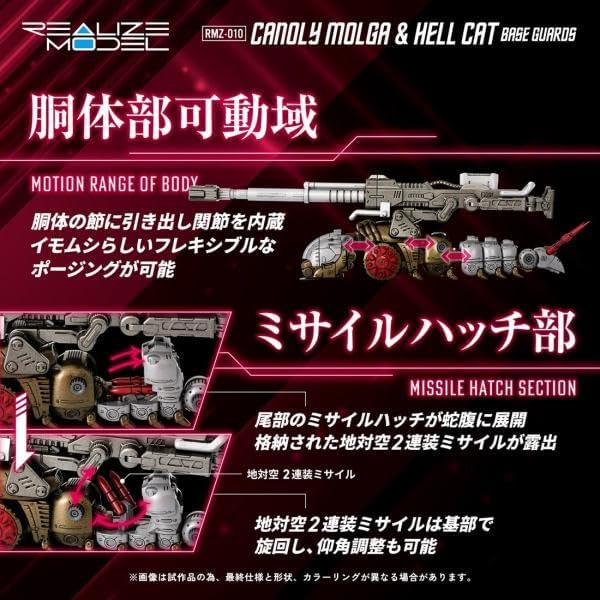 Takara Tomy Domestic: Takara Tomy Mall Limited Zoids RMZ-010 Canary Morgan+Hellcat Garrison Specifications