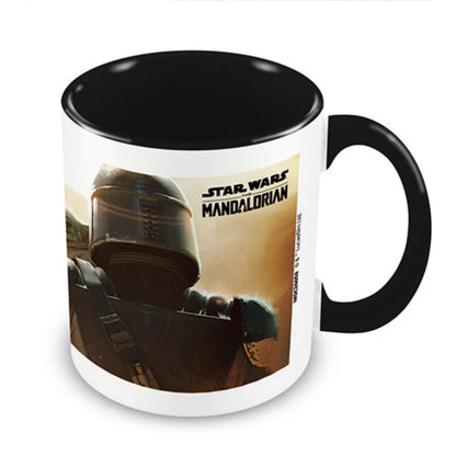 Star Wars Shoulder Mando Cup 315 ml Black Interior - The Mandalorian and The Child