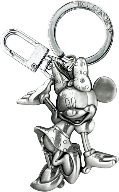 Disney Waving Minnie 2D Pewter Keyring,Multi-colored,1"