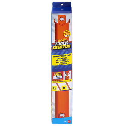 Hot Wheels Creator Pack with 3 Feet of Speed Snap Straight Track: 2 12” Inch Molded Pieces, 1 12” Flex & 2 Adapters
