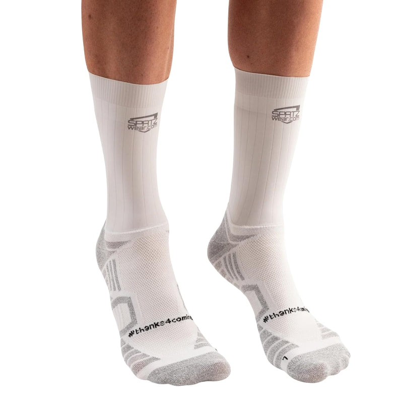 Spatzwear Aero Sokz: White M-L (45-49)