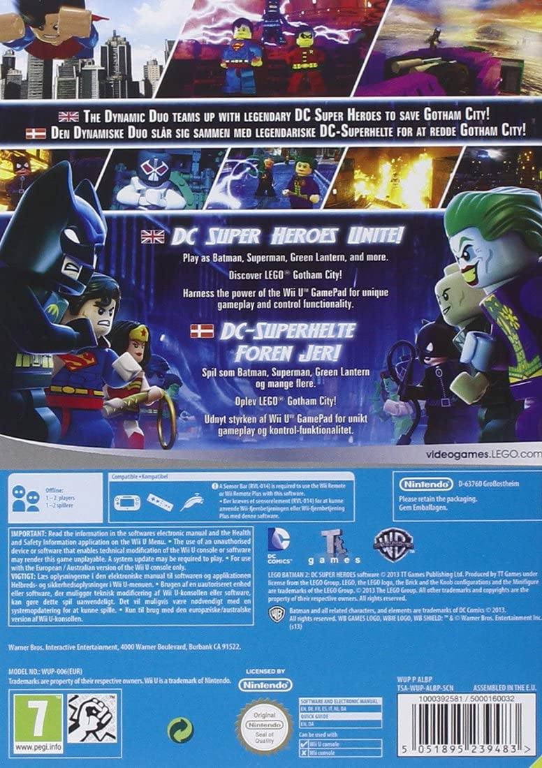 Warner Brothers - Lego Batman 2: DC Superheroes (Eng/Danish) /Wii-U (1 Games) (Nintendo Wii U