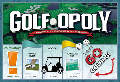 Golf-Opoly Trading Board Game - Family Game for Adults and Children - 2 to 6 Players - Strategy Fun For Ages 8 and Up - A Game Played From Tee To Green