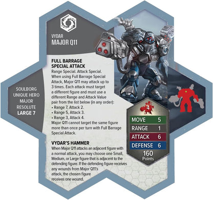 Renegade Heroscape: Major Q11 | Contains 1 Fully Painted Miniature | Highly Detailed, Fully Assembled | Ages 14+