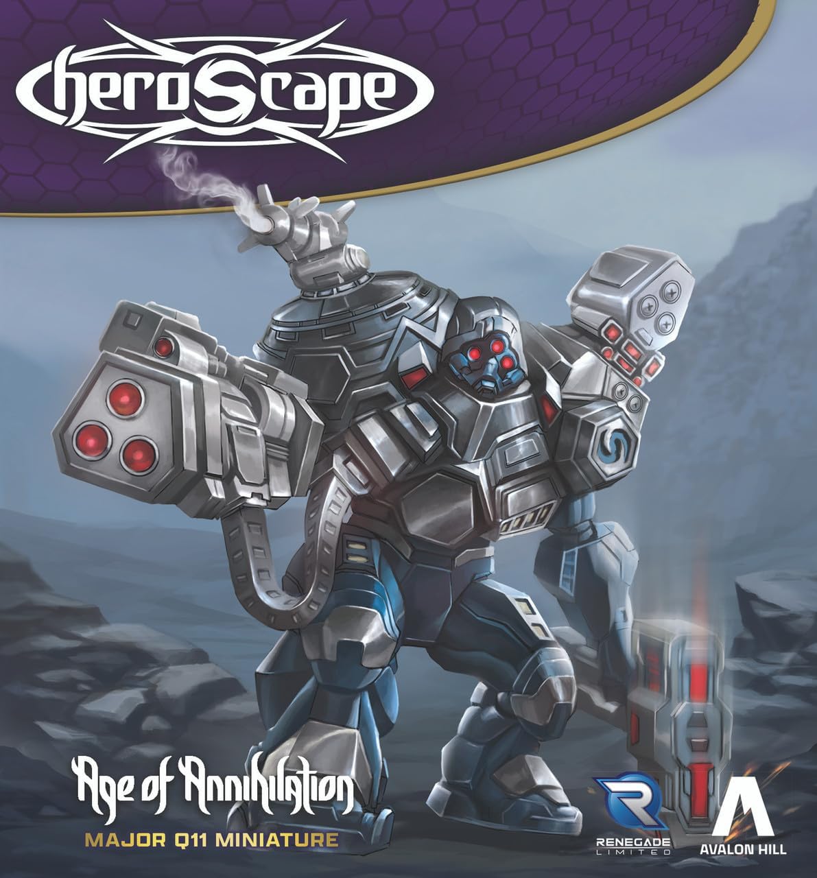 Renegade Heroscape: Major Q11 | Contains 1 Fully Painted Miniature | Highly Detailed, Fully Assembled | Ages 14+