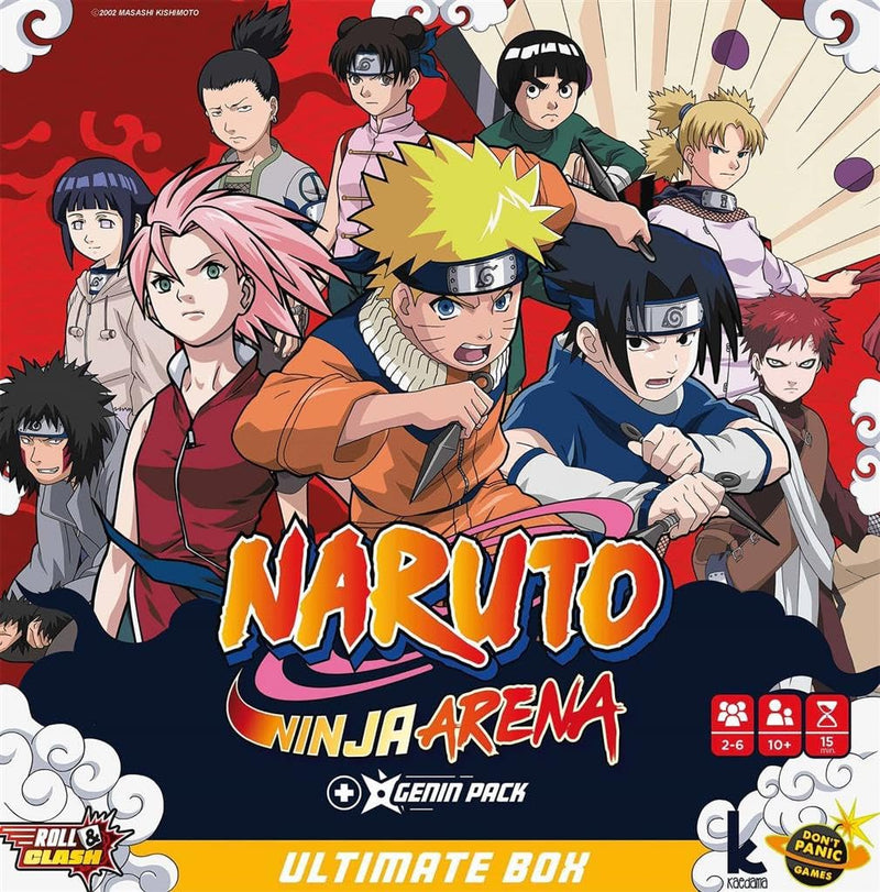Don't Panic Games | Naruto Ninja Arena: Ultimate Box | Board Game | Ages 10+ | 2-6 Players | 15 Minutes