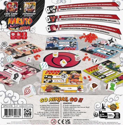 Don't Panic Games | Naruto Ninja Arena: Ultimate Box | Board Game | Ages 10+ | 2-6 Players | 15 Minutes