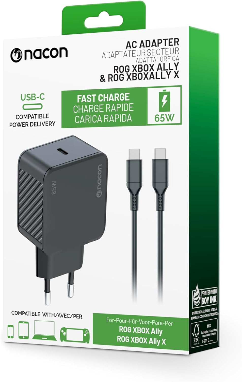Nacon - Power Supply Adapter - Rog Xbox Ally X