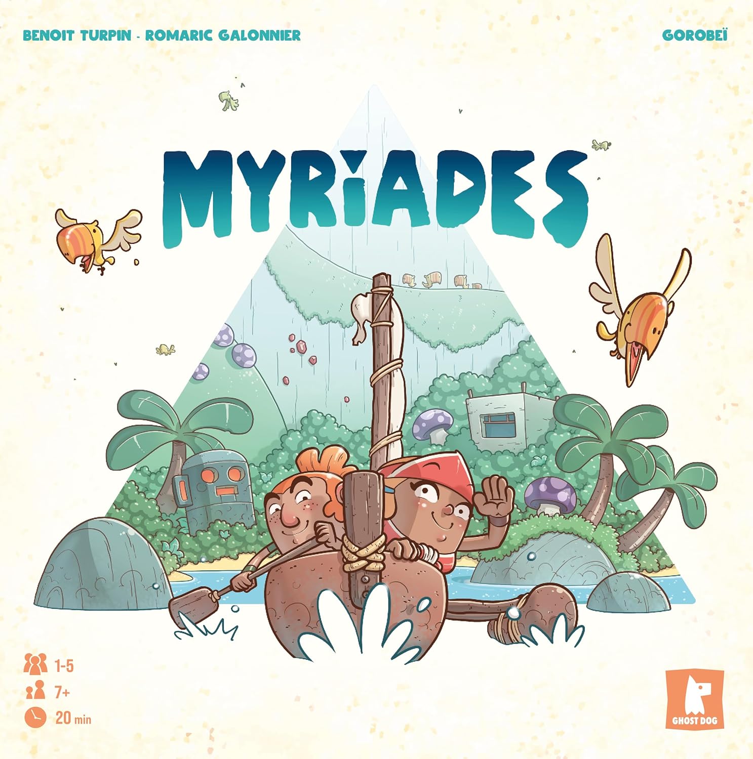 Ghost Dog - Myriades - Board Game - The Game Where You Need to Be Logical, Skillfull and Quick - Ages 7 and up - 1-5 Players - Multilingual: English & French