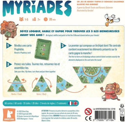 Ghost Dog - Myriades - Board Game - The Game Where You Need to Be Logical, Skillfull and Quick - Ages 7 and up - 1-5 Players - Multilingual: English & French