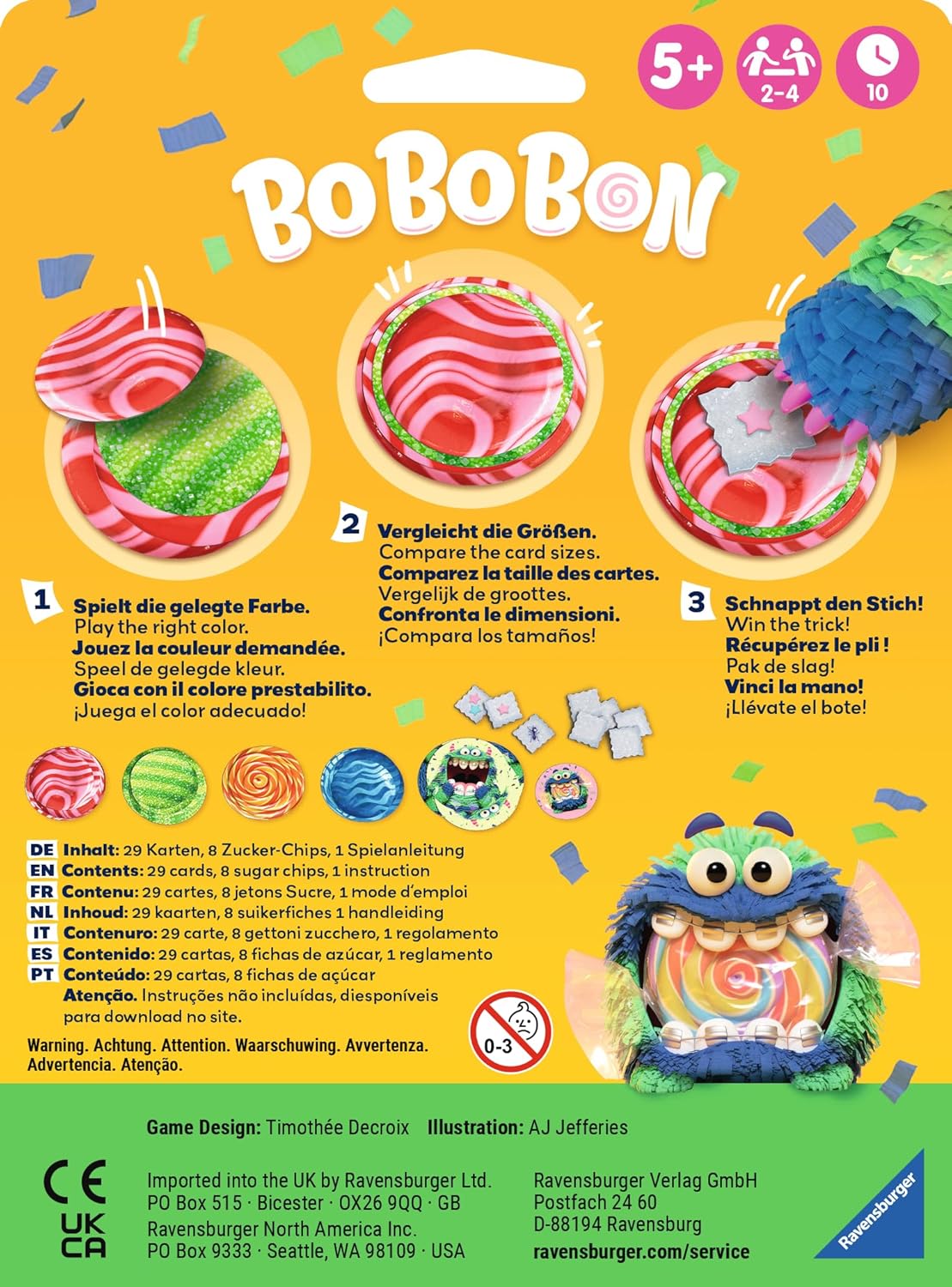Ravensburger Bo Bo Bon Card Game - Card game for kids, aged 5 up