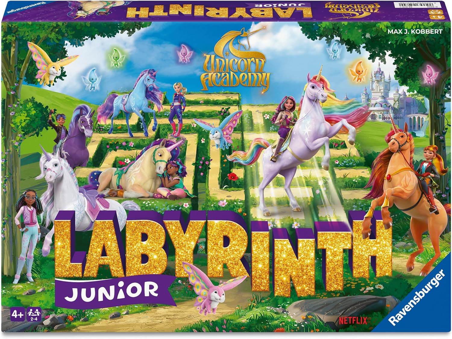Ravensburger Unicorn Academy Labyrinth Junior The Moving Maze Game Family Strategy Board Game for Kids & Adults Age 4 Years Up - 2 to 4 Players
