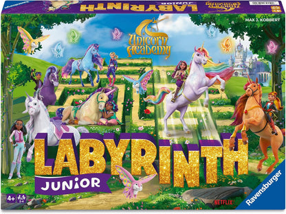 Ravensburger Unicorn Academy Labyrinth Junior The Moving Maze Game Family Strategy Board Game for Kids & Adults Age 4 Years Up - 2 to 4 Players