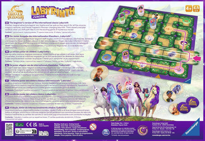 Ravensburger Unicorn Academy Labyrinth Junior The Moving Maze Game Family Strategy Board Game for Kids & Adults Age 4 Years Up - 2 to 4 Players