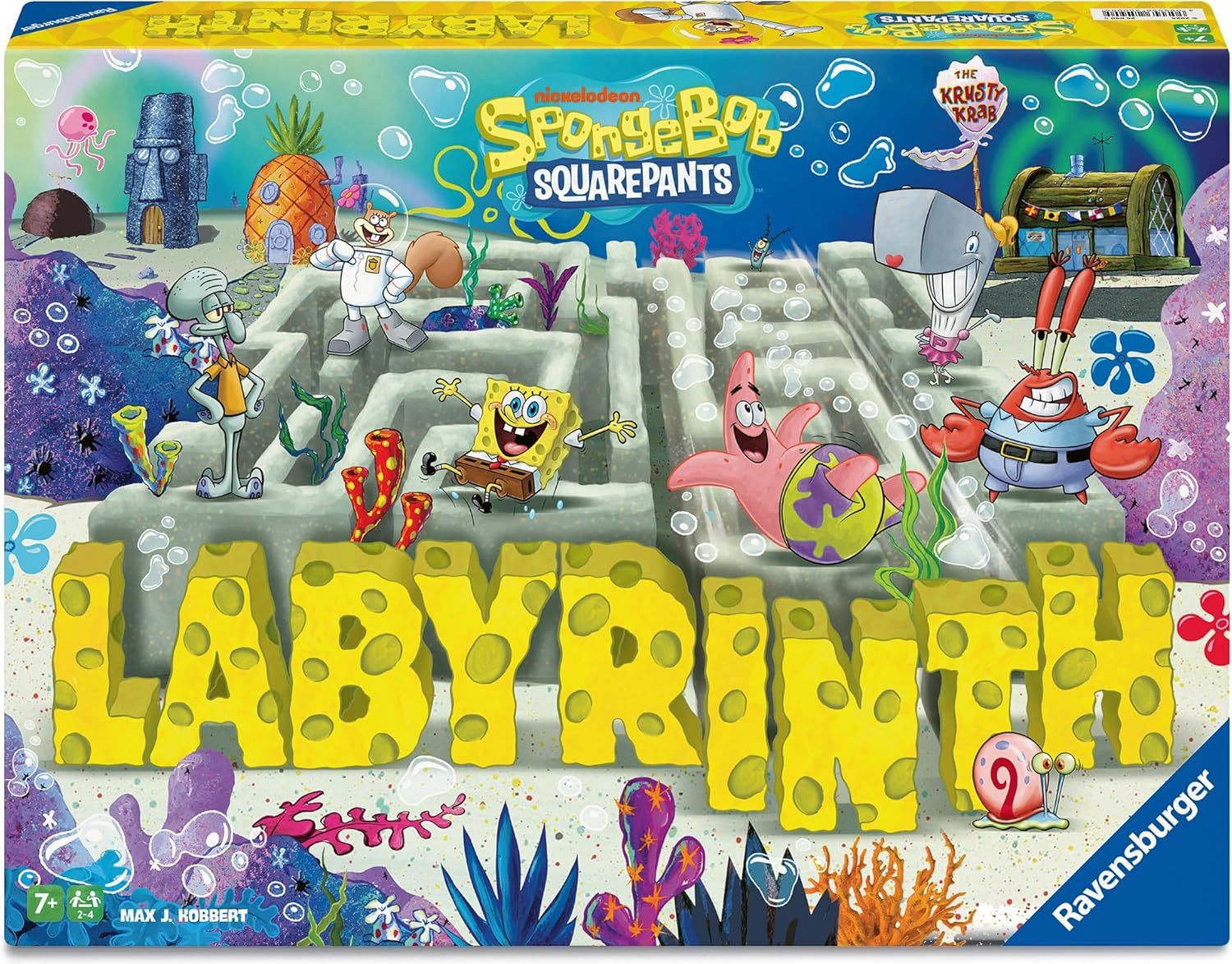 Ravensburger Sponge Bob Squarepants Labyrinth The Moving Maze Game Family Strategy Board Game for Kids & Adults Age 7 Years Up - 2 to 4 Players