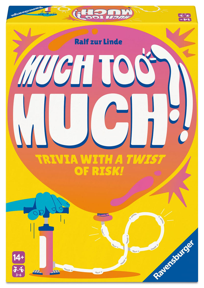 Ravensburger Much Too Much – Fun Family Trivia Game of Crazy Facts - from 2 to 6 Players - Ages 14 and up