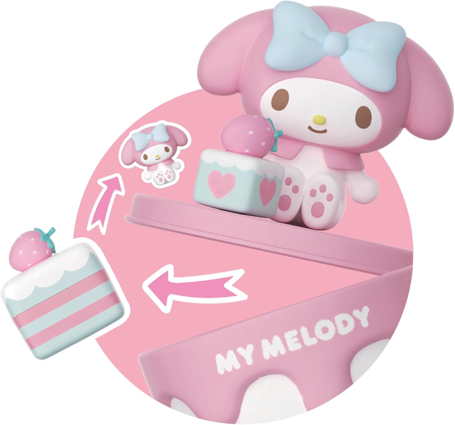 Bandai Sanrio Hello Kitty And Friends 50th Anniversary Capsule – 8cm Collectible My Melody Figure with Display Box, Cute Sanrio Gifts, Hello Kitty Sanrio Collectibles, and Anime Gifts for Girls