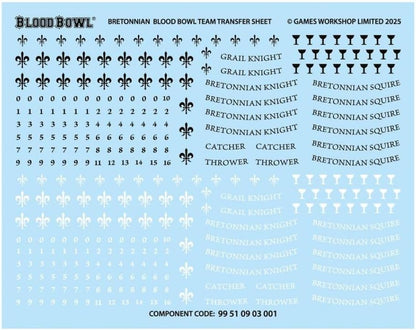 Games Workshop - Blood Bowl: Bretonnian Team - The Brionne Barons