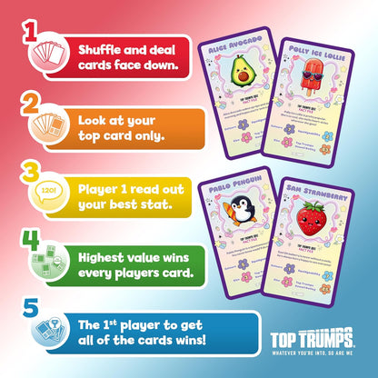 Top Trumps Specials Kawaii Kuddlies Card Game, Play with 30 of the sweetest foods, animals, and kitchen appliances, Educational gift for ages 6 plus