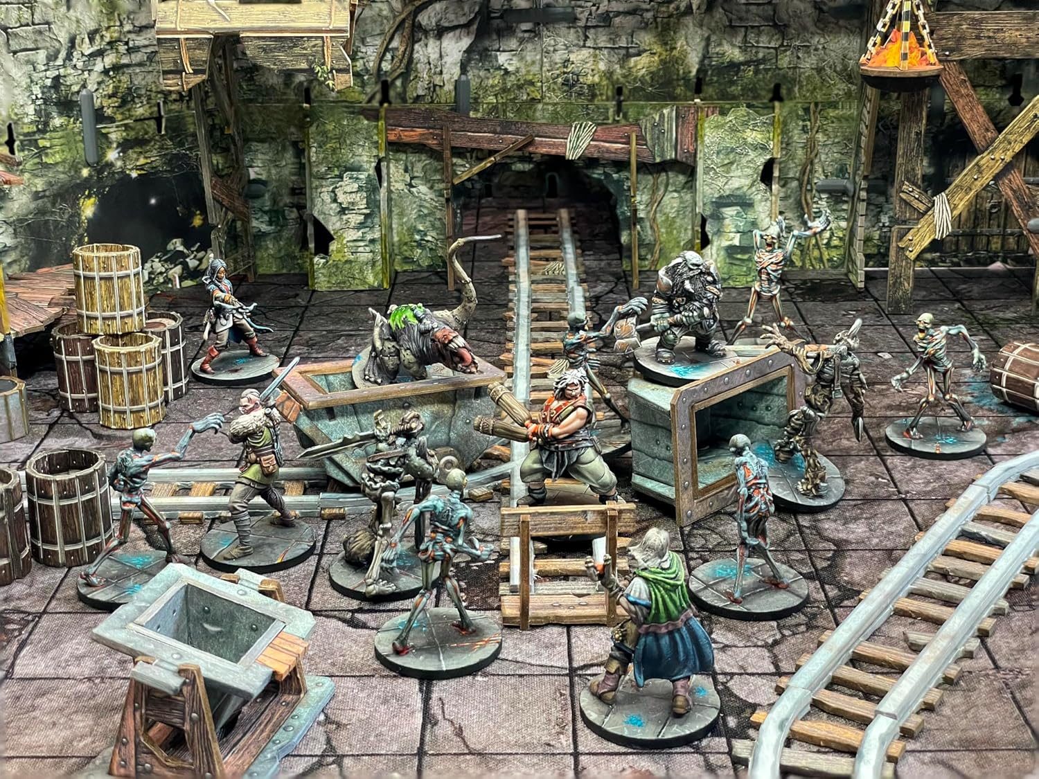 Battle Systems Fantasy Dungeon Terrain Mines of Meruta Terrain Immersive Scenery for D&D DND Maladum Pathfinder RPGs Full Color Heavy Duty Cardstock Printed Both Sides