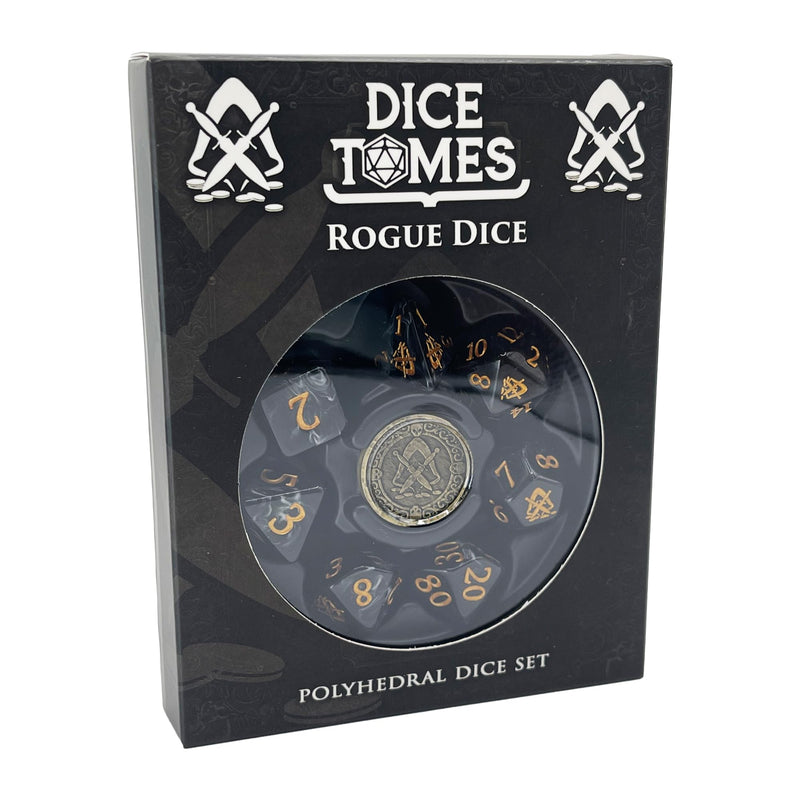 Polyhedral Dice Set - 8pcs Rogue Dice Set for DnD, Pathfinder & Tabletop RPGs