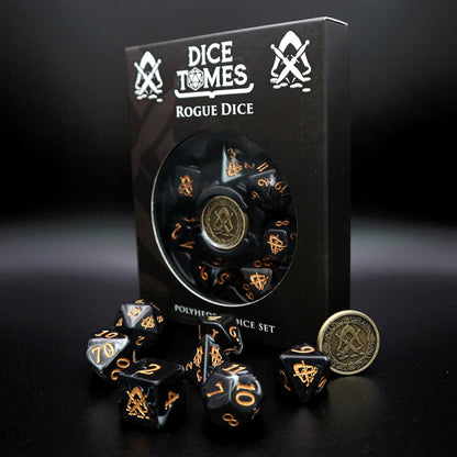 Polyhedral Dice Set - 8pcs Rogue Dice Set for DnD, Pathfinder & Tabletop RPGs