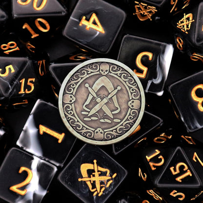 Polyhedral Dice Set - 8pcs Rogue Dice Set for DnD, Pathfinder & Tabletop RPGs