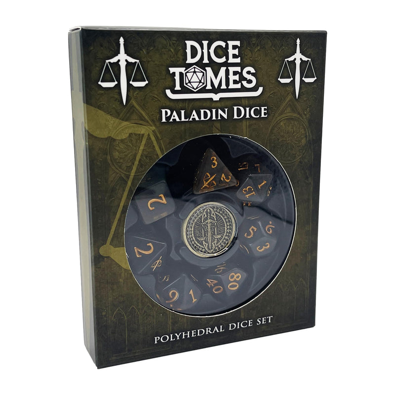 Polyhedral Dice Set - 8pcs Paladin Dice Set for DnD, Pathfinder & Tabletop RPGs