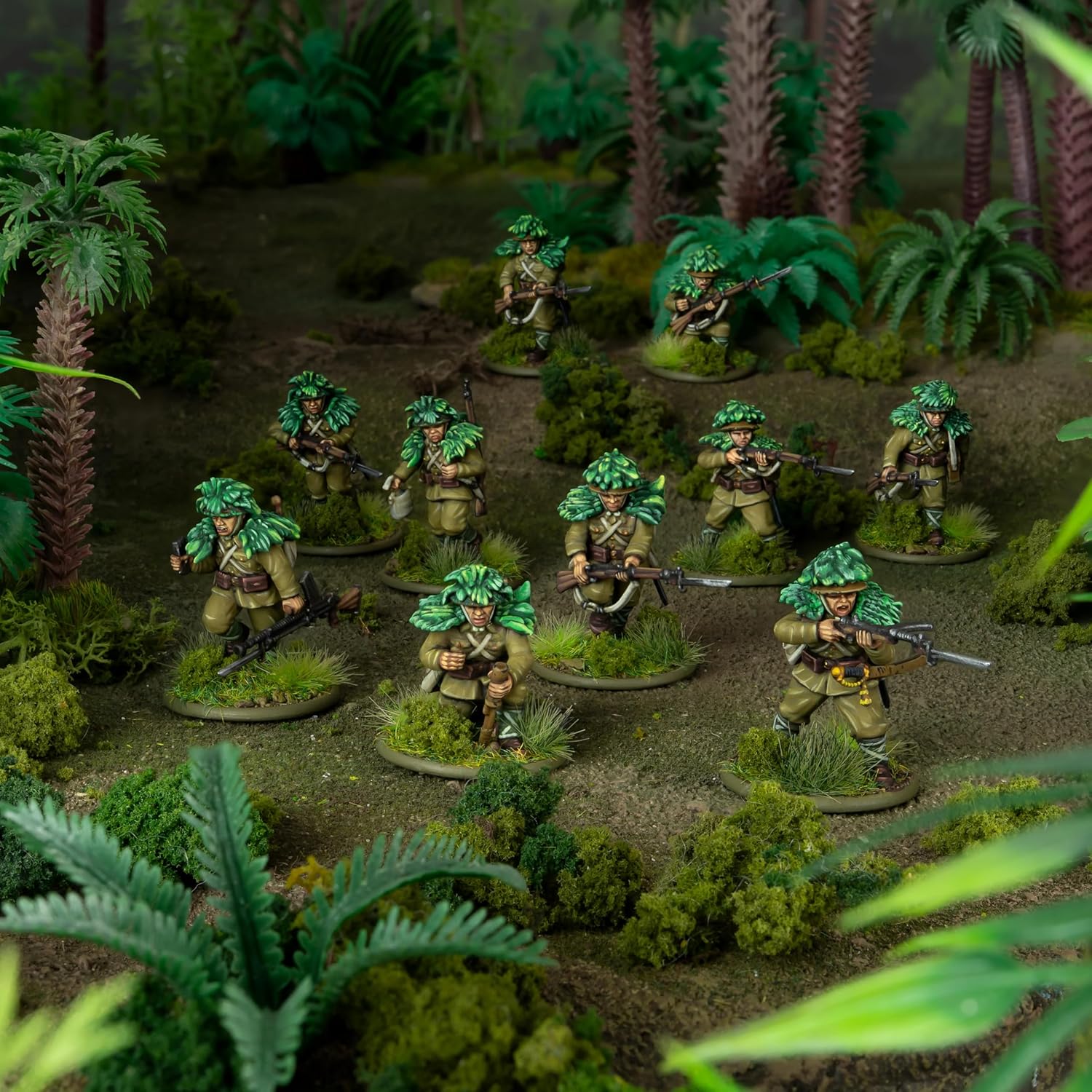Warlord Games Japanese Army Infantry Platoon - 28mm Scale Plastic Miniatures for Bolt Action Highly Detailed World War 2 Miniatures