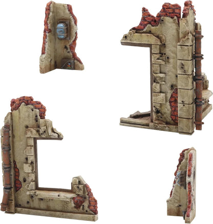 Warlord Games Konflikt '47 Ruined Building Plastic Tabletop Scenery