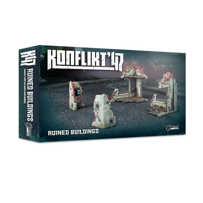 Warlord Games Konflikt '47 Ruined Building Plastic Tabletop Scenery