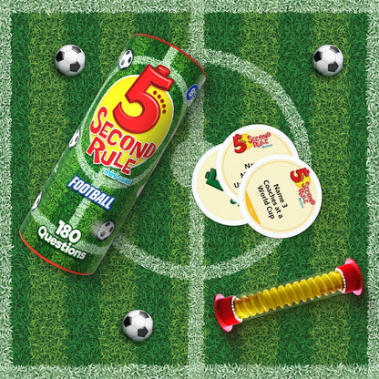 PlayMonster 5 Second Rule Mini - Football Edition | Test Your Quickfire Football Knowledge! | Football Gifts for Boys | For 2 or More Players Ages 8+